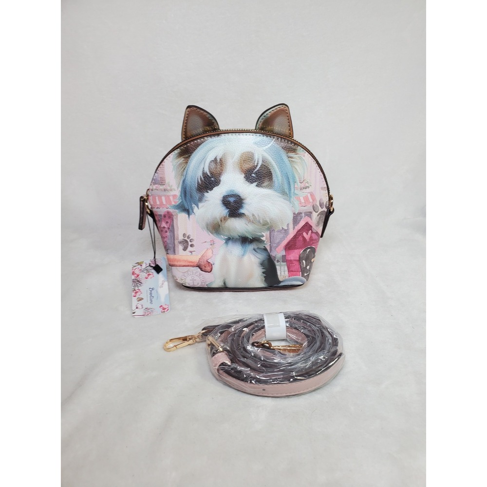 Brentano Pop Dollcore Puppy Dog Purse Crossbody Bag Yorkie‎ Boutique Small 7x7